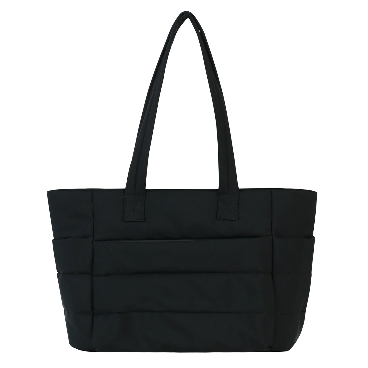 Quilted Puffer Laptop Tote Bag