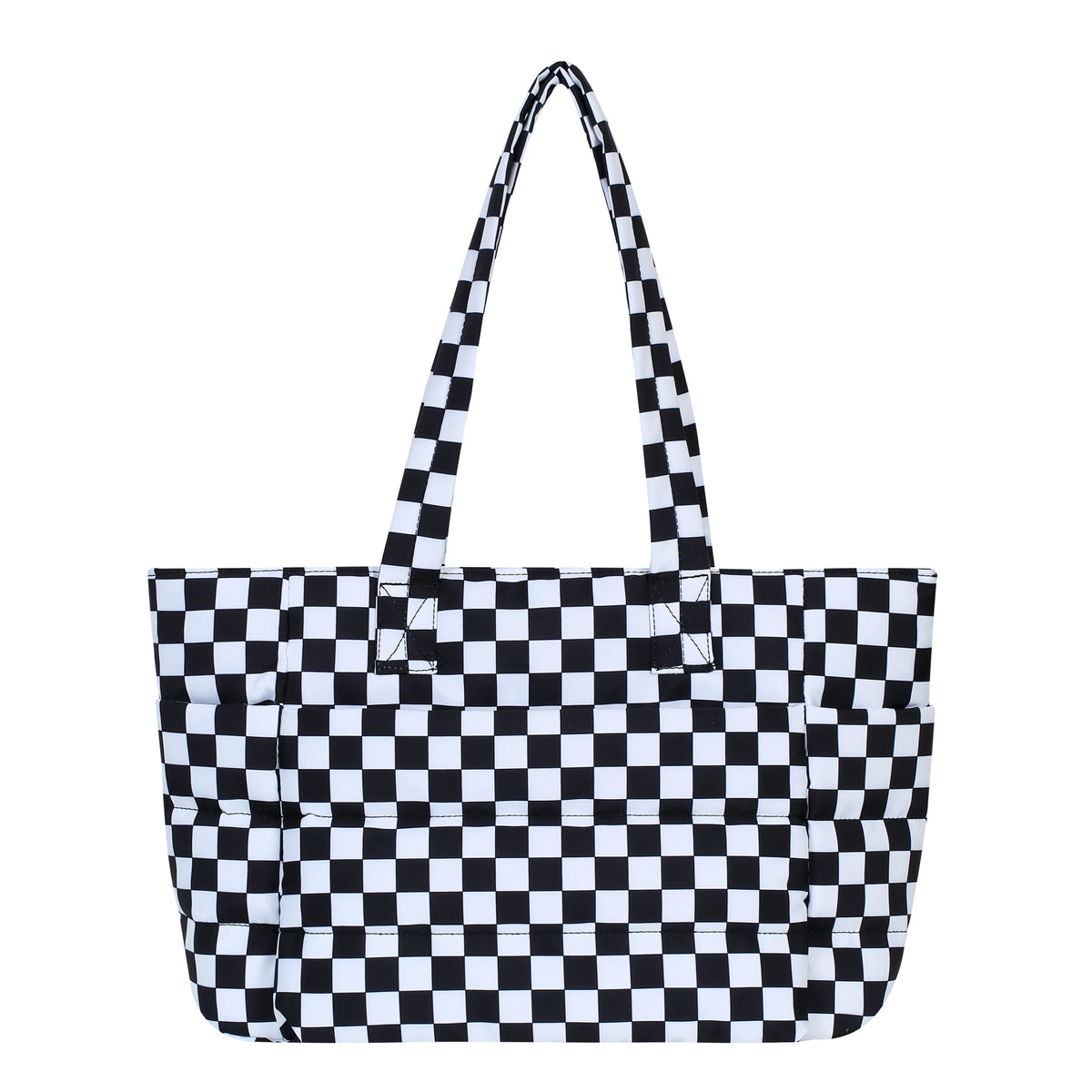 Quilted Puffer Laptop Tote Bag
