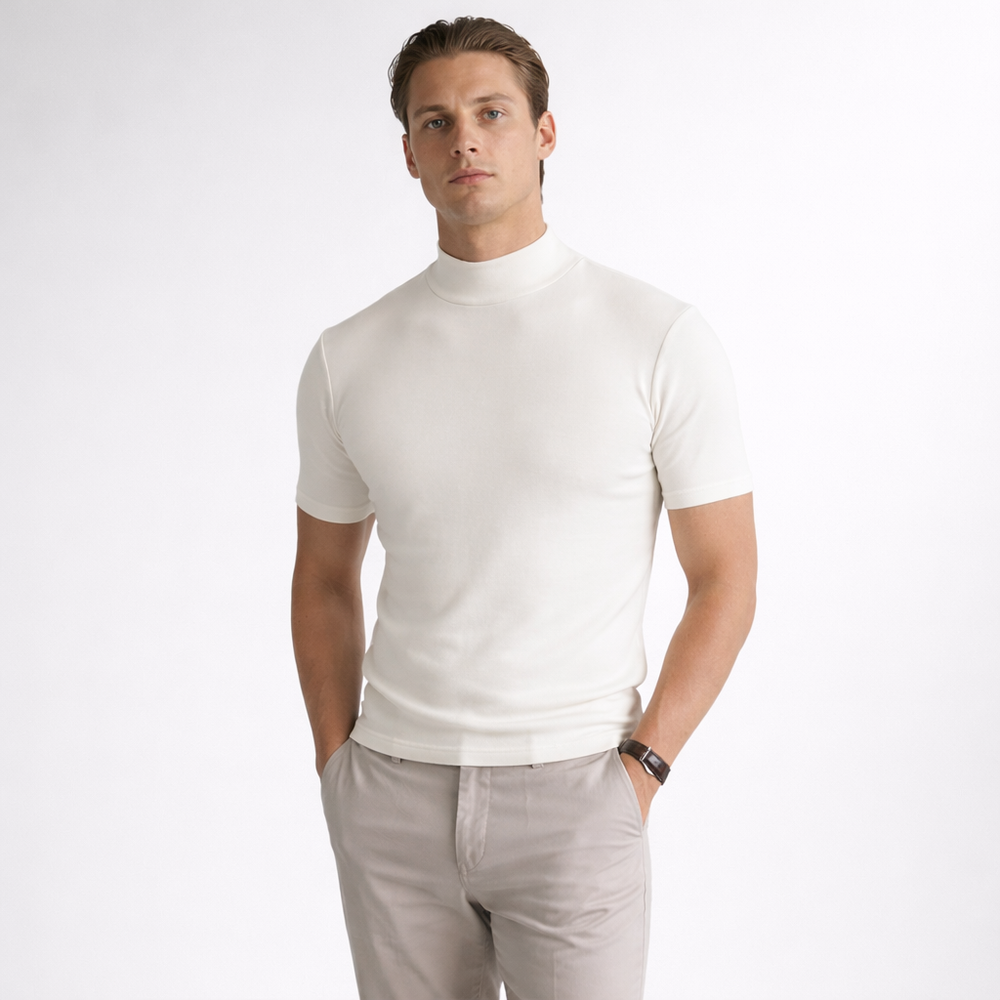 Men's Mock Neck T-Shirt