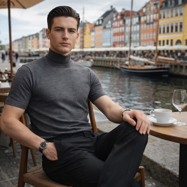 Men's Mock Neck T-Shirt