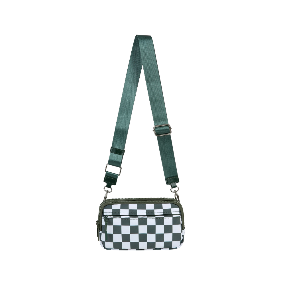 Triple-Zip Crossbody Phone Wallet