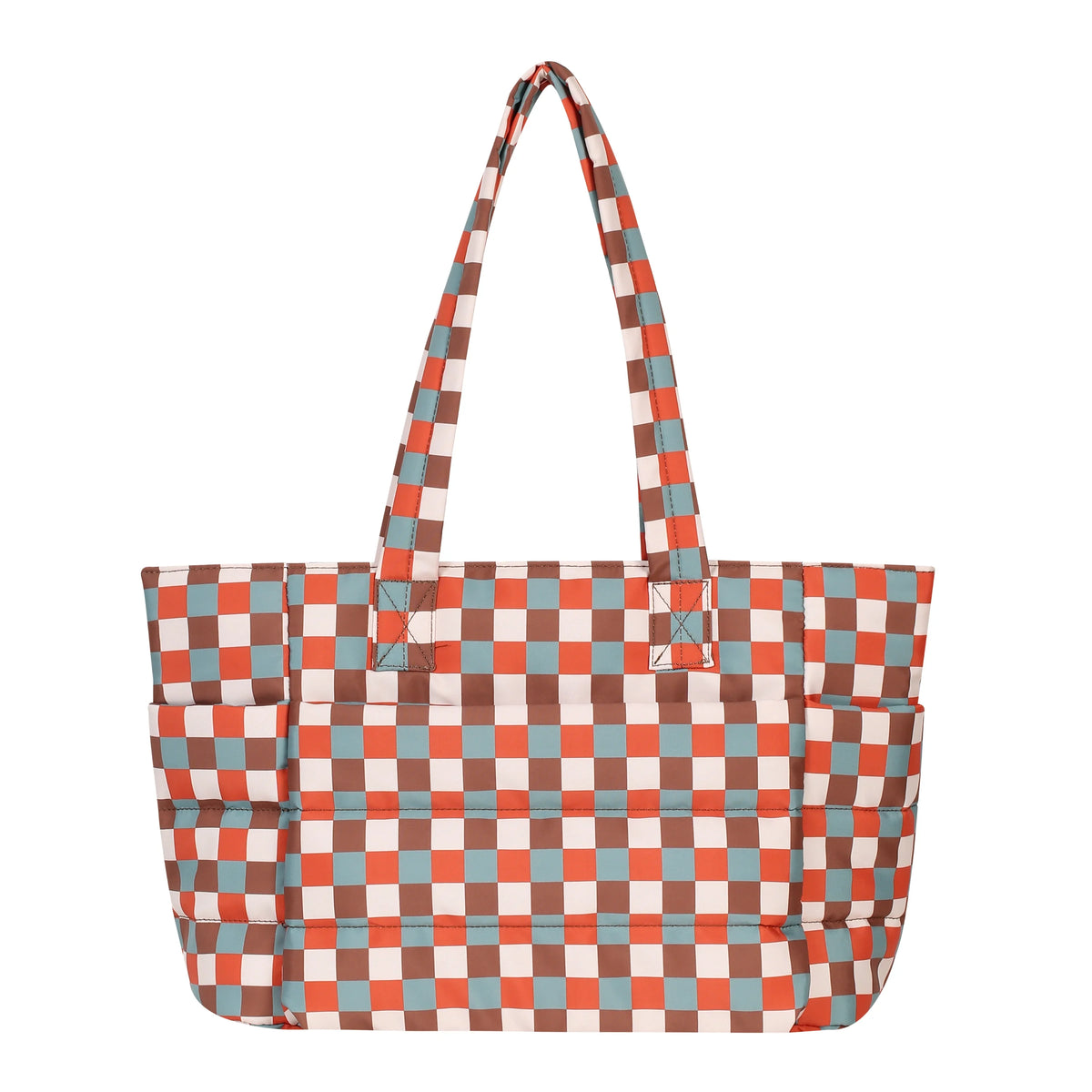 Quilted Puffer Laptop Tote Bag
