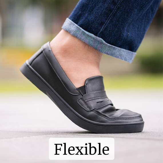 Men's Wide Toe-Box Flexible Penny Loafers