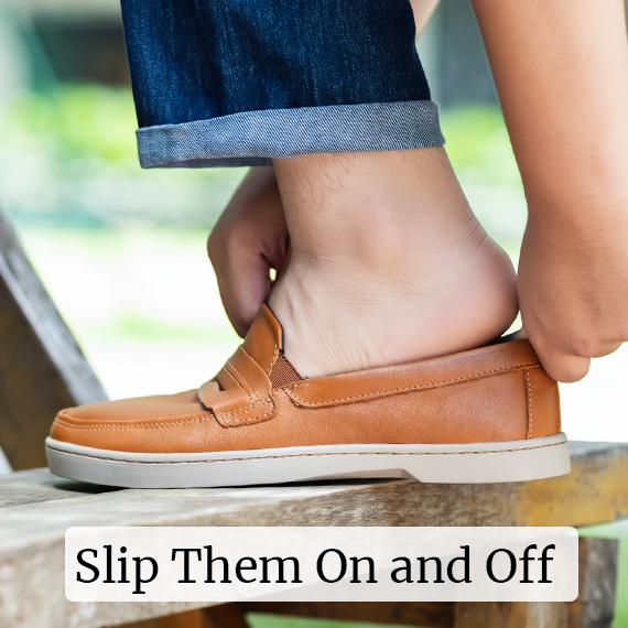 Men's Wide Toe-Box Flexible Penny Loafers