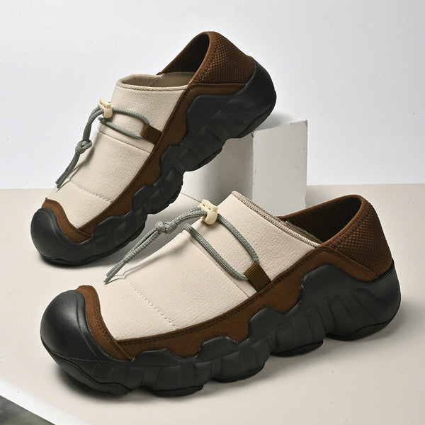 Men's Toggle-Lace Canvas Slip-On Sneakers