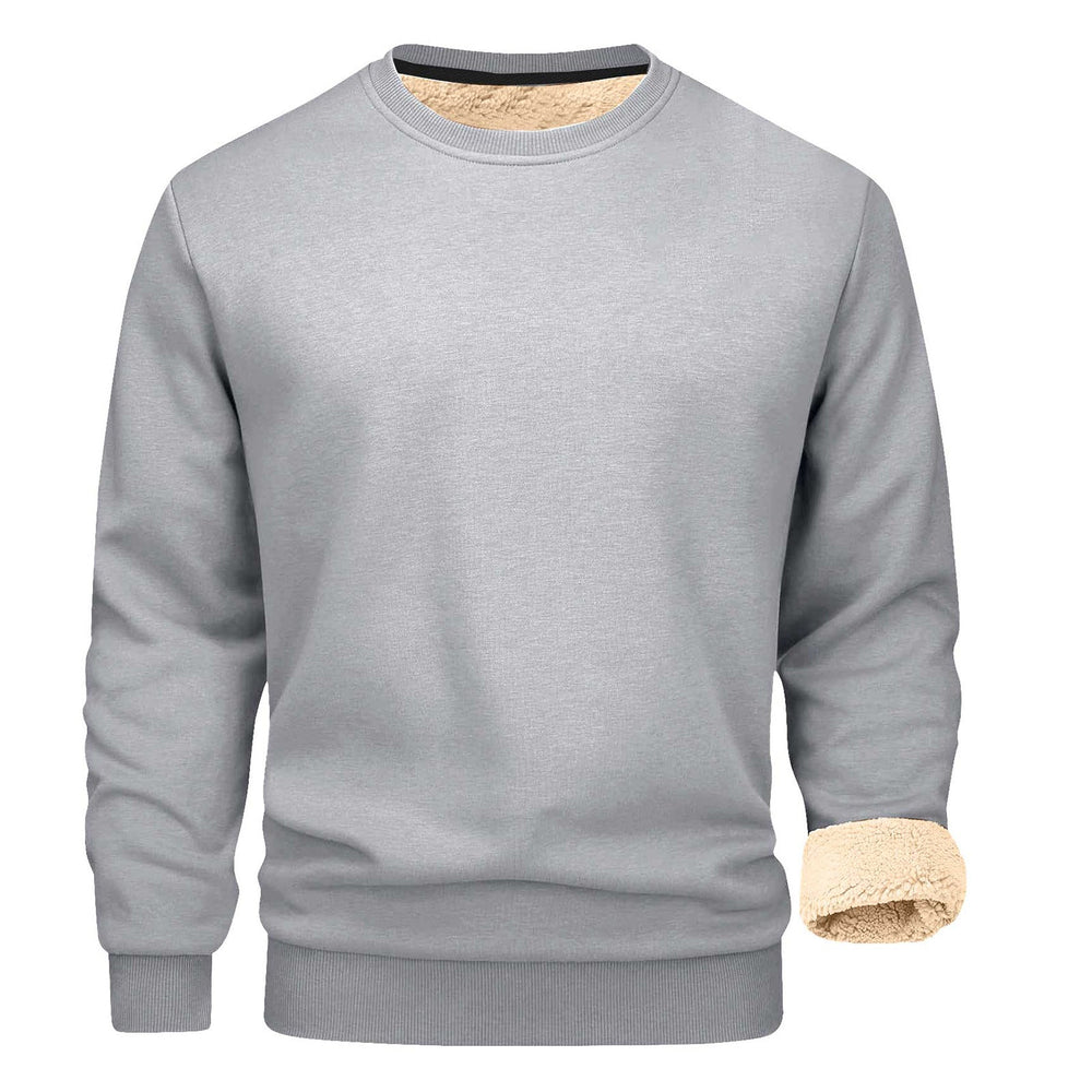 Men's Sherpa-Lined Crewneck Sweatshirt