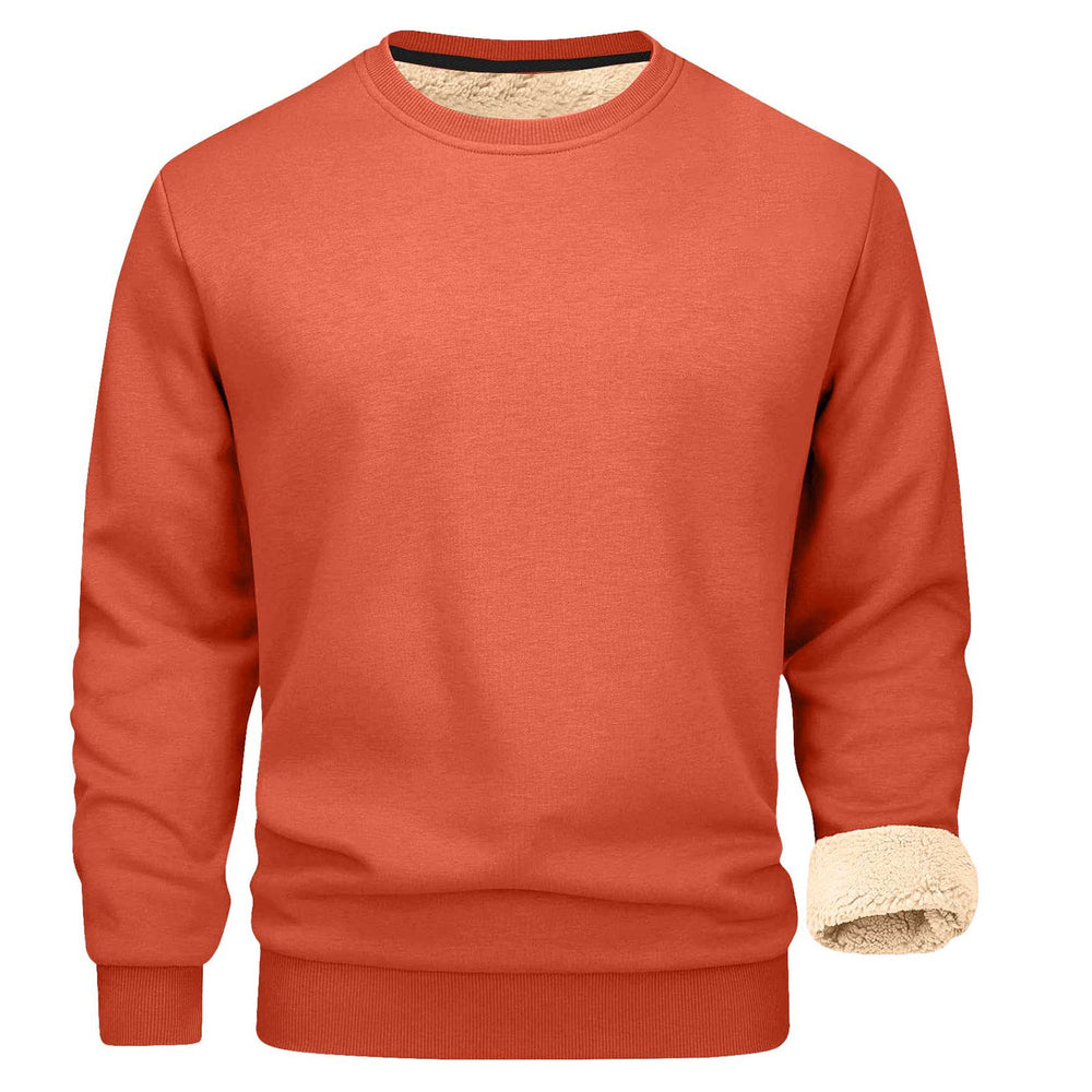 Men's Sherpa-Lined Crewneck Sweatshirt