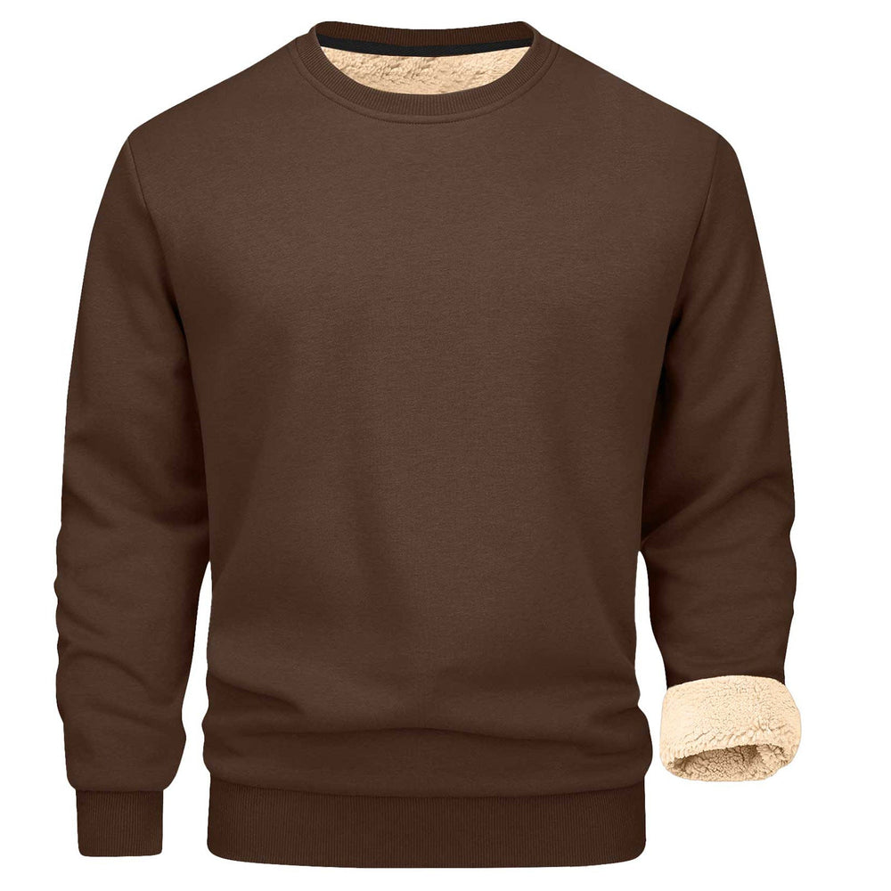 Men's Sherpa-Lined Crewneck Sweatshirt