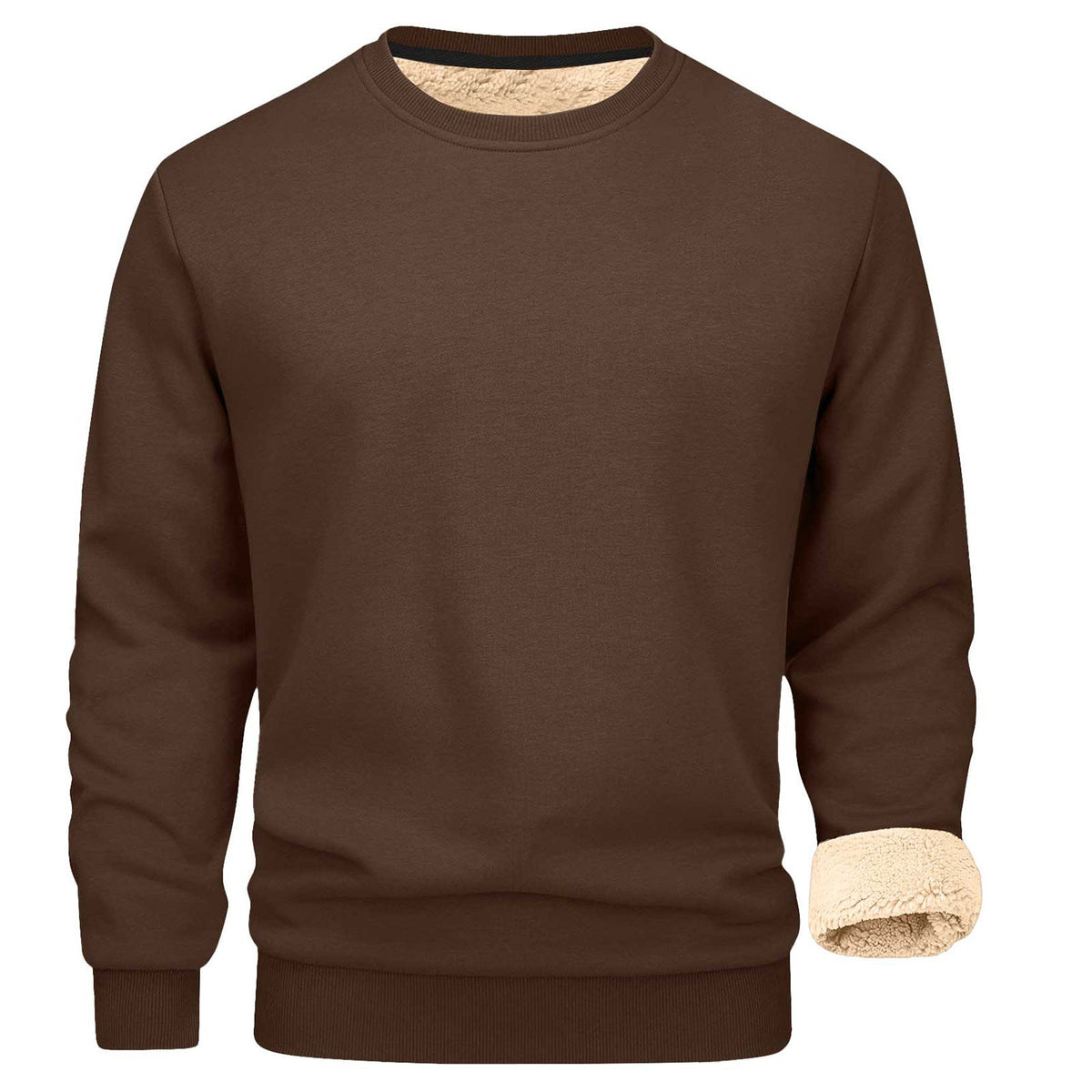 Men's Sherpa-Lined Crewneck Sweatshirt