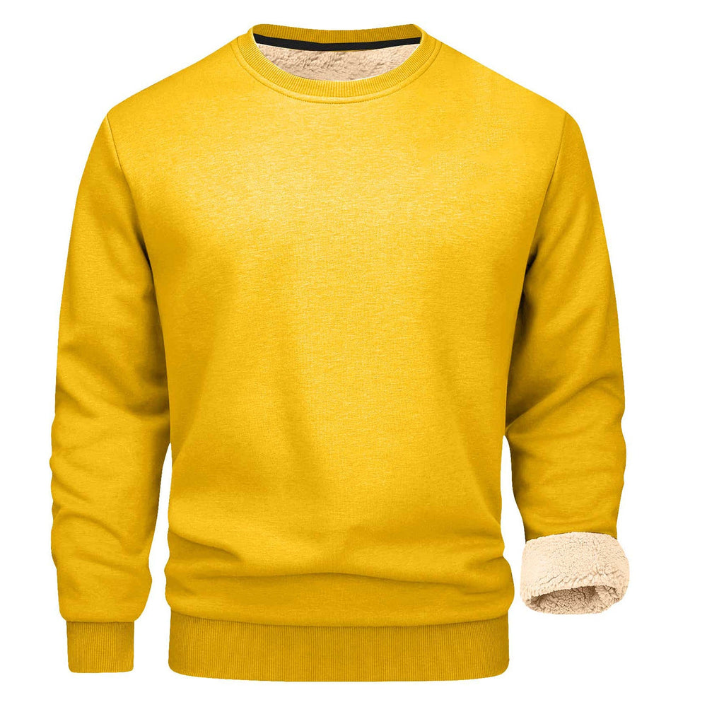 Men's Sherpa-Lined Crewneck Sweatshirt