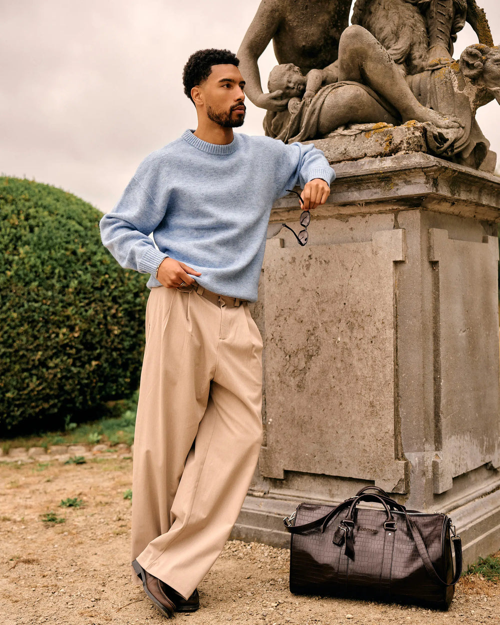 Men's Brushed Knit Crewneck Sweater