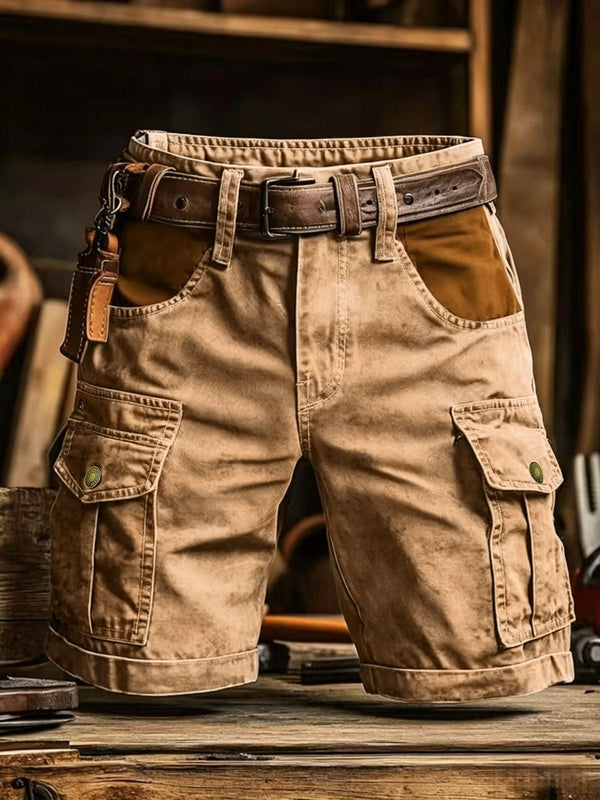 Men's Vintage Patch Cargo Shorts