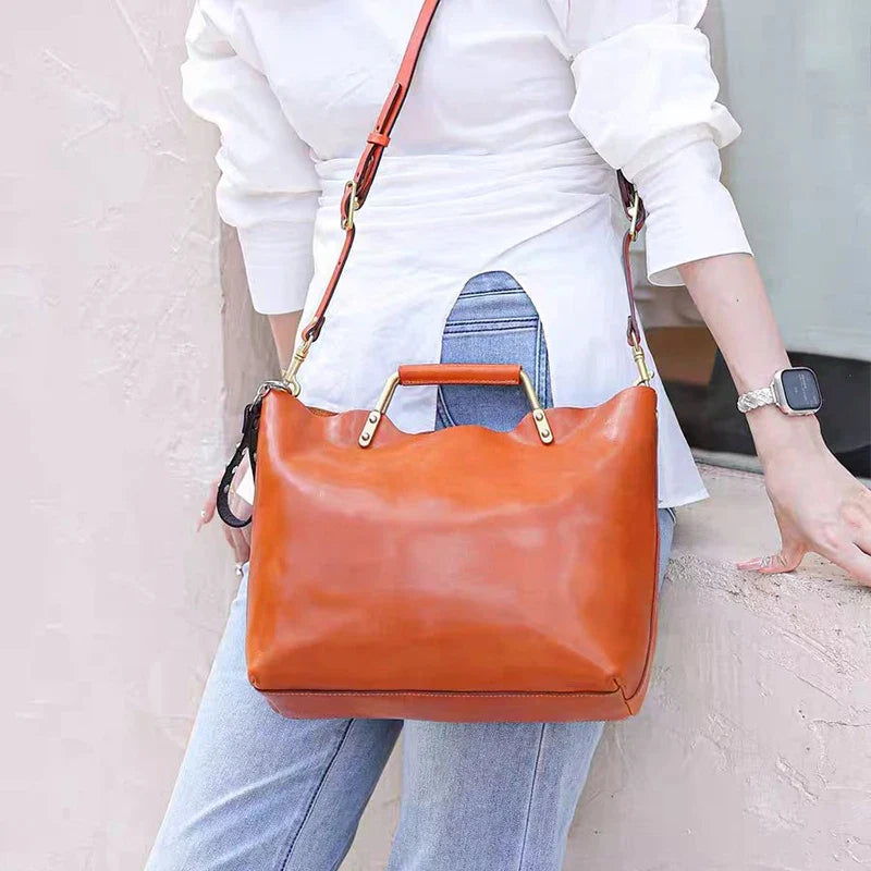 Structured Top-Handle Tote with Crossbody Strap