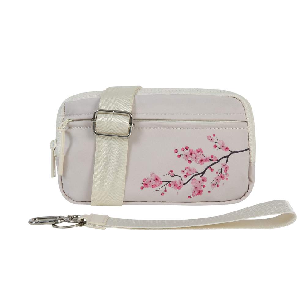 Triple-Zip Crossbody Phone Wallet