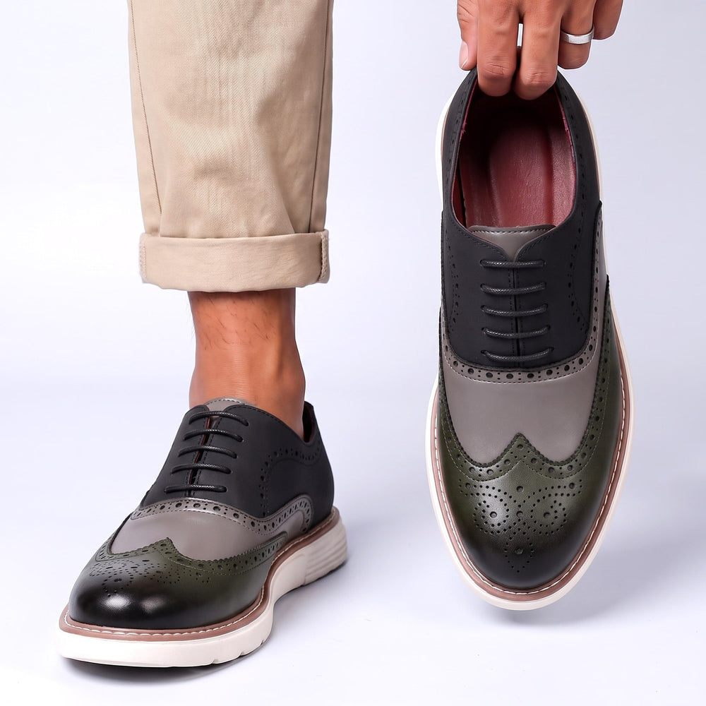 Men's Two-Tone Wingtip Oxfords