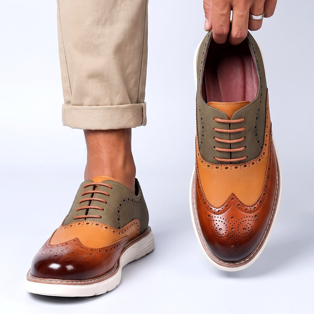 Men's Two-Tone Wingtip Oxfords