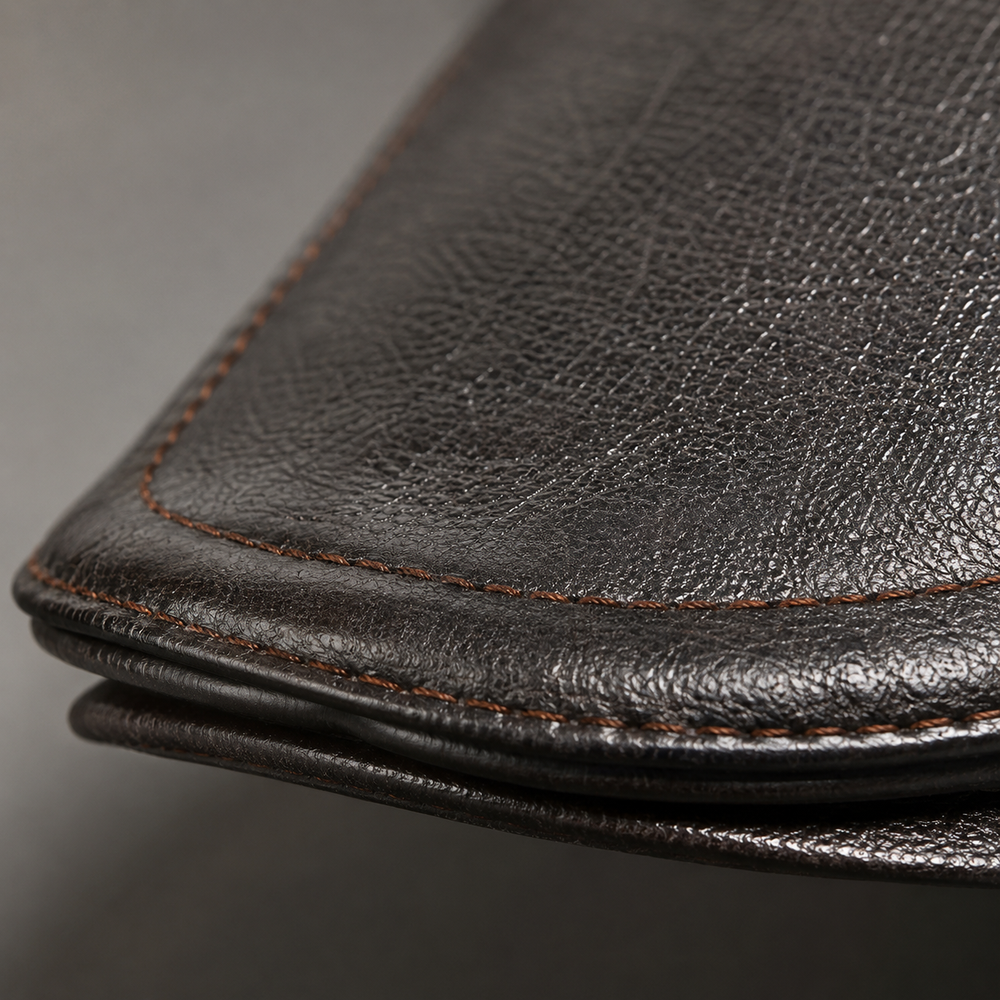 Men's Faux Leather Flat Driving Cap