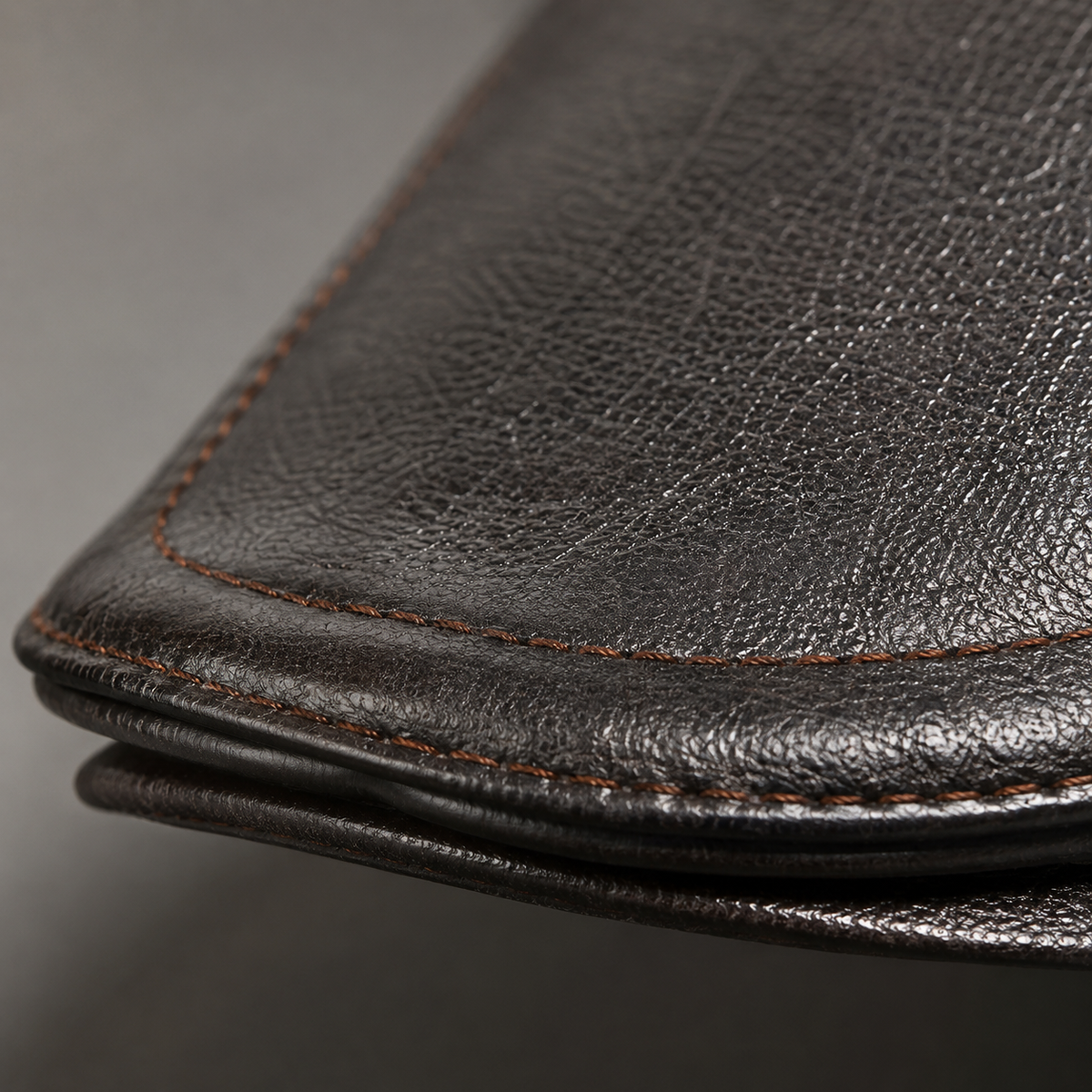 Men's Faux Leather Flat Driving Cap