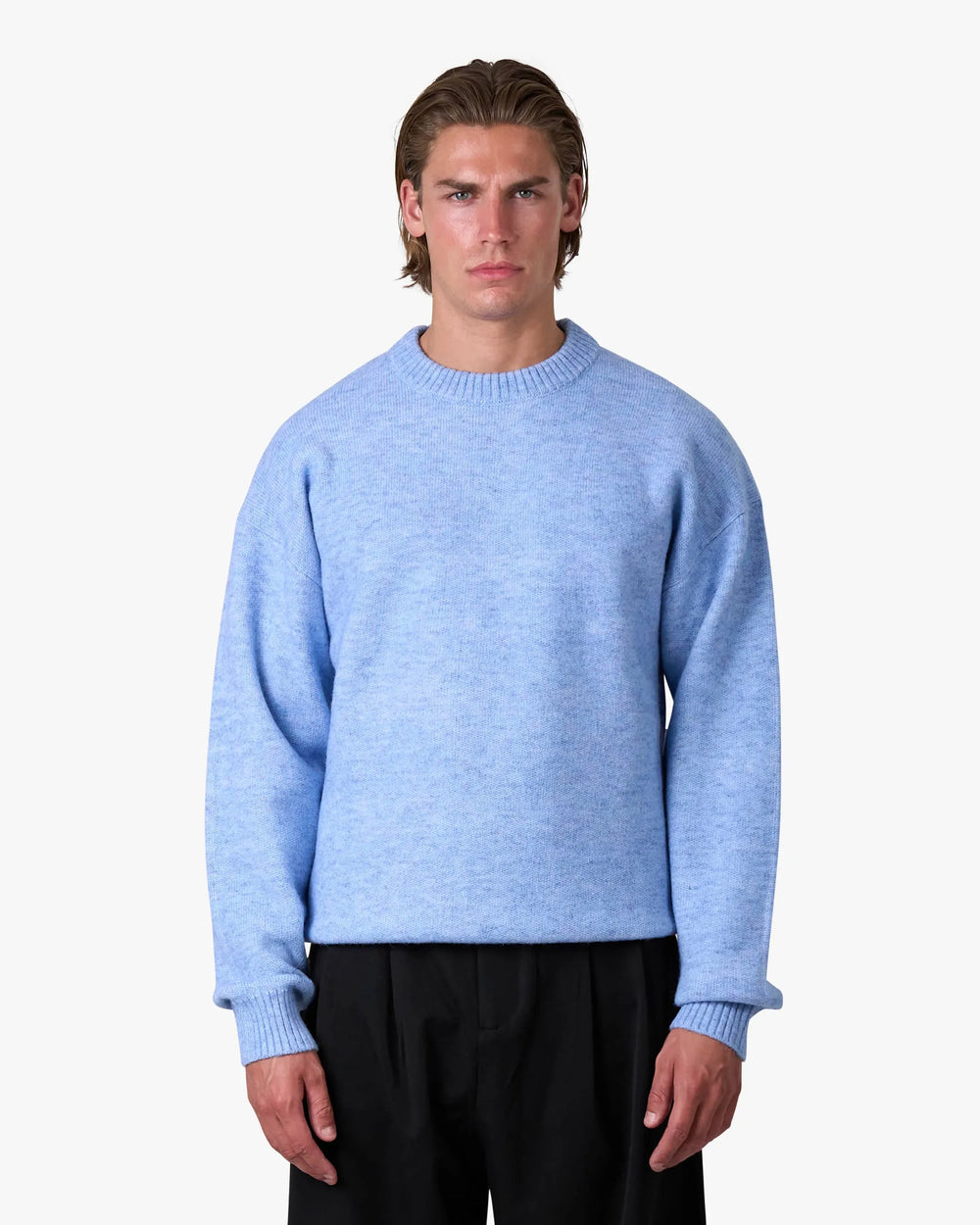Men's Brushed Knit Crewneck Sweater