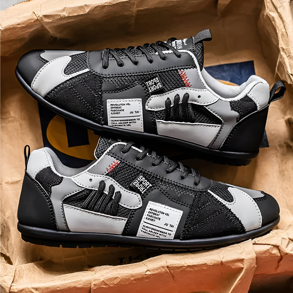 Men's Patchwork Retro Runner Sneakers