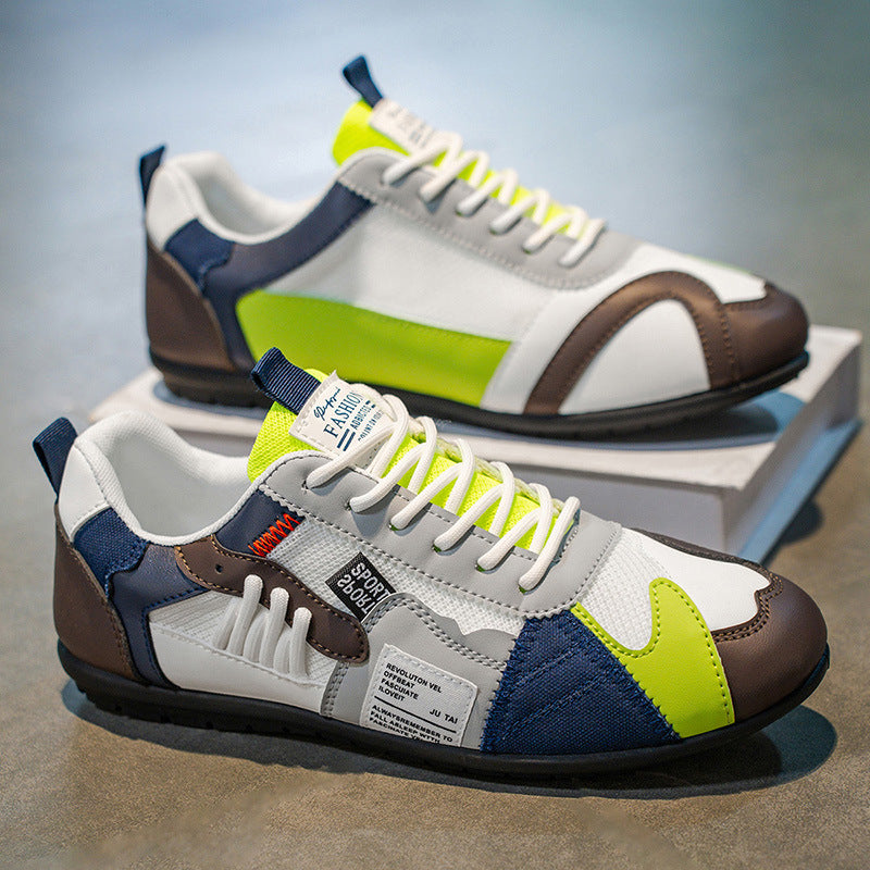 Men's Patchwork Retro Runner Sneakers
