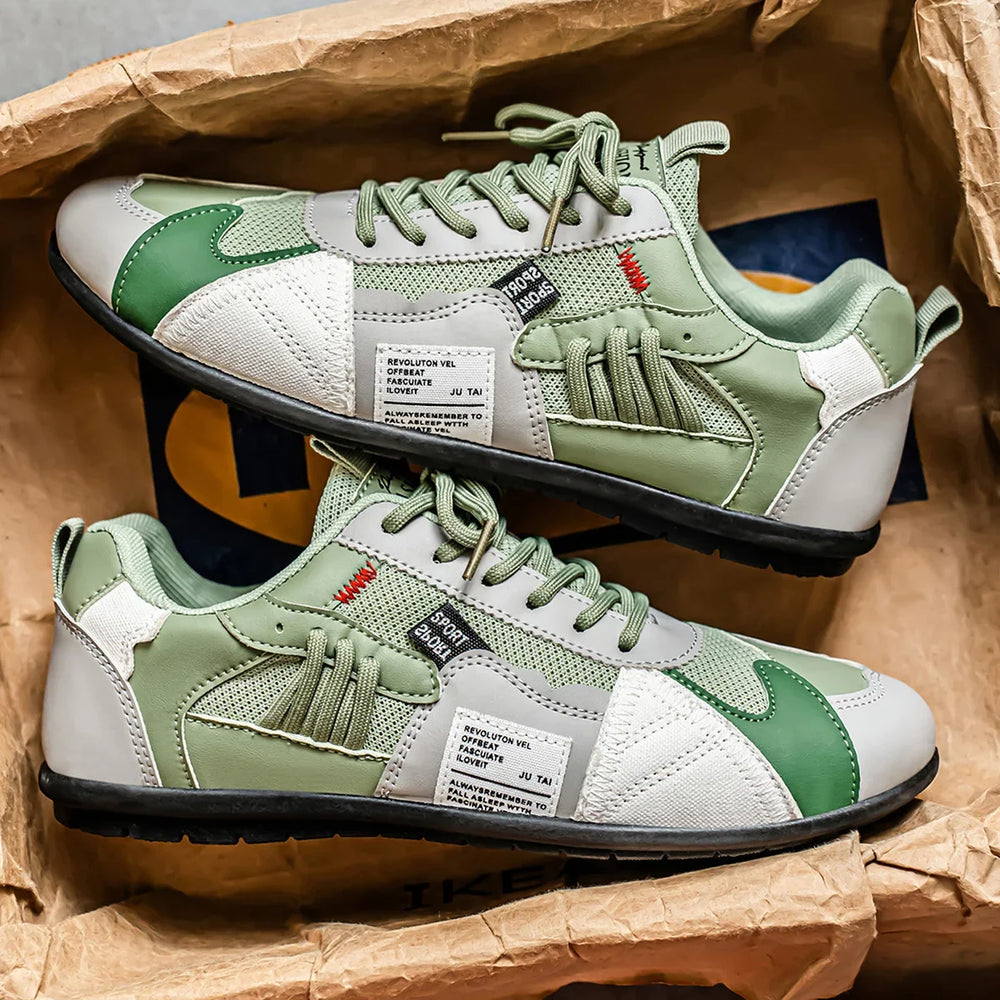 Men's Patchwork Retro Runner Sneakers