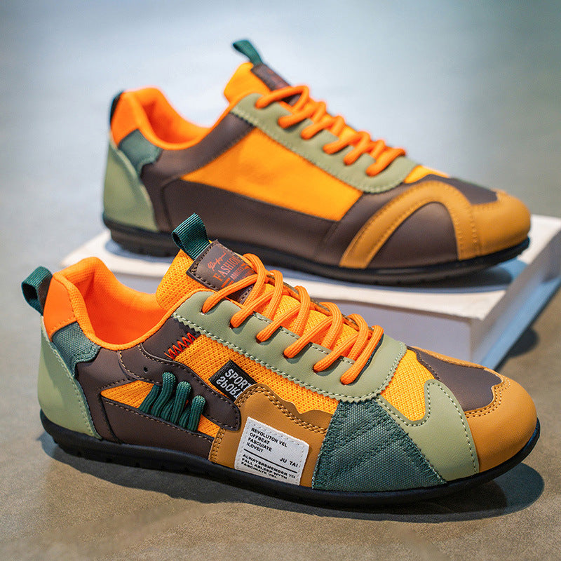 Men's Patchwork Retro Runner Sneakers