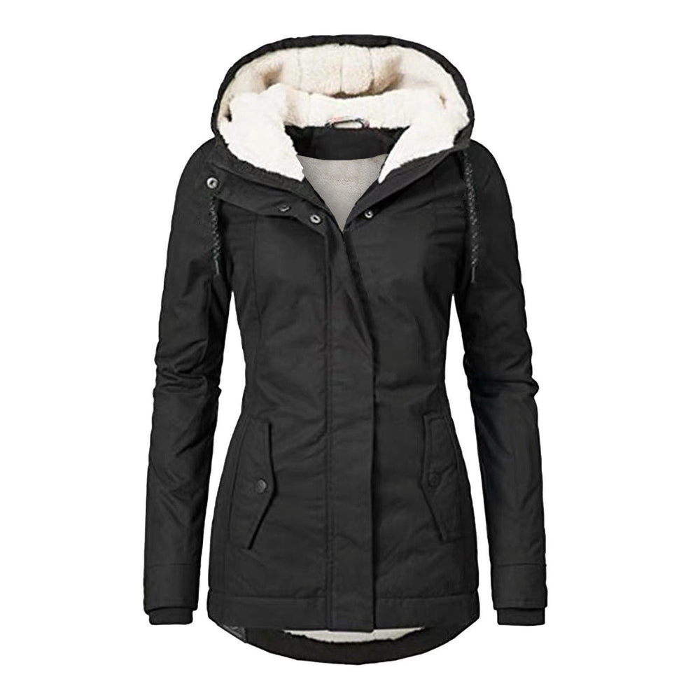 Sherpa-Lined Hooded Utility Parka Jacket