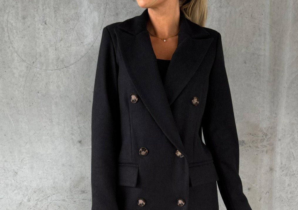 Classic Double-Breasted Longline Coat