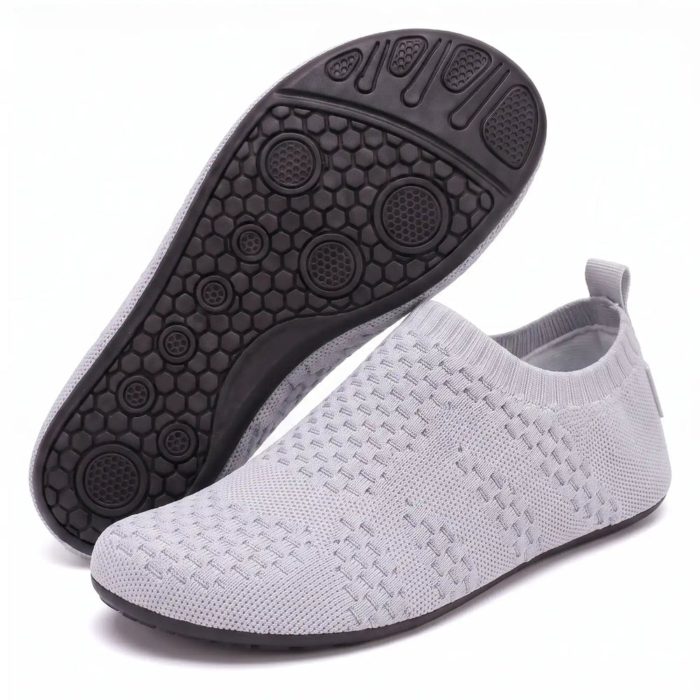 Knit Sock Slippers with Non-Slip Sole