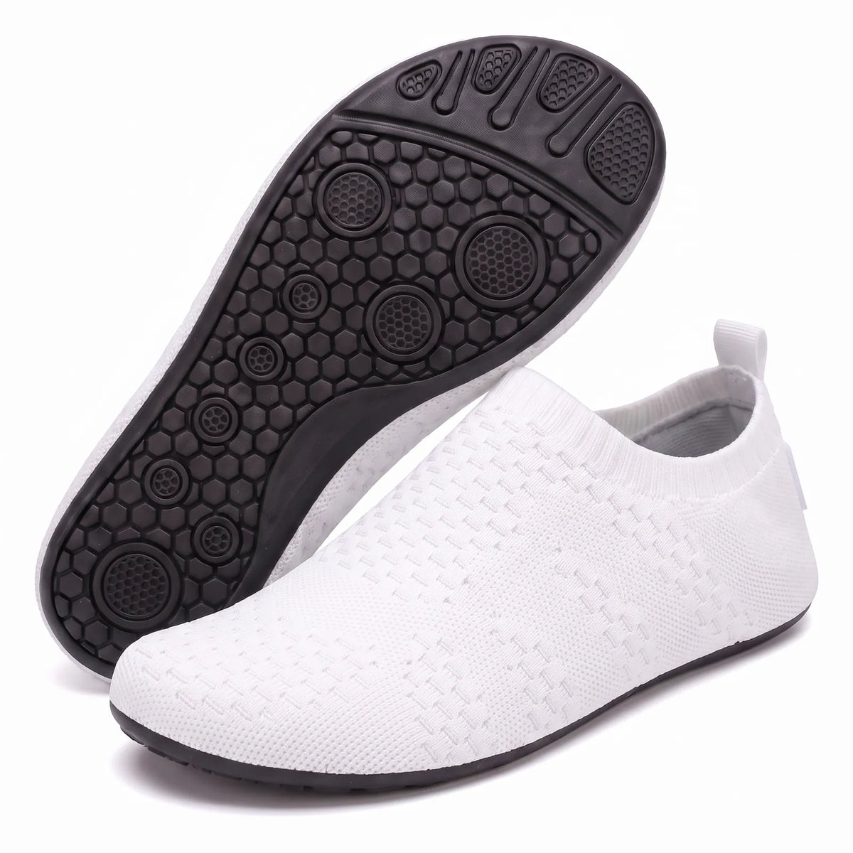 Knit Sock Slippers with Non-Slip Sole