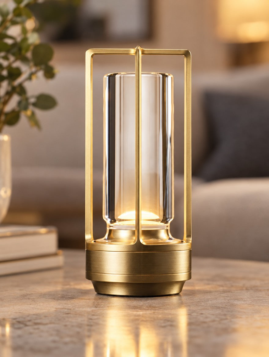Cordless Crystal Lantern Lamp