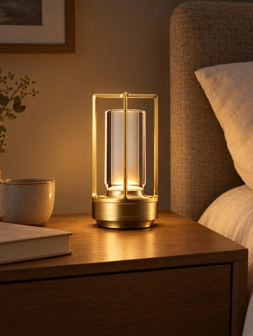 Cordless Crystal Lantern Lamp