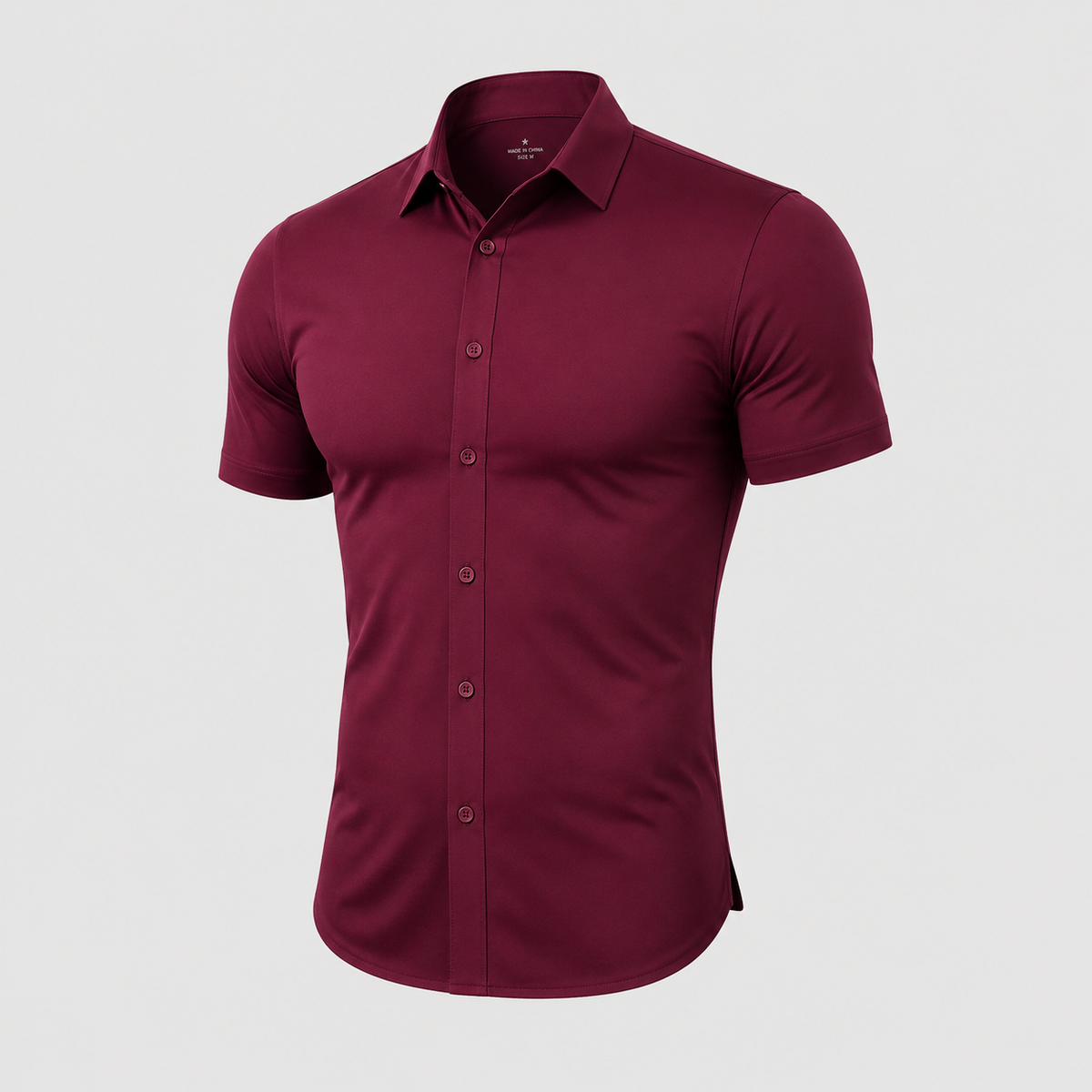 Men's Muscle-Fit Stretch Short-Sleeve Shirt
