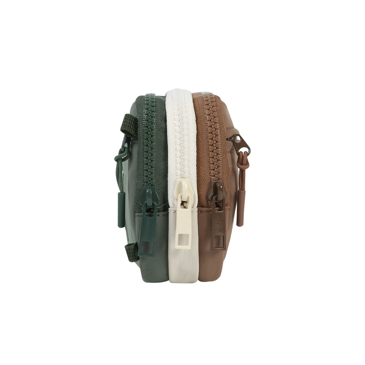 Triple-Zip Crossbody Phone Wallet
