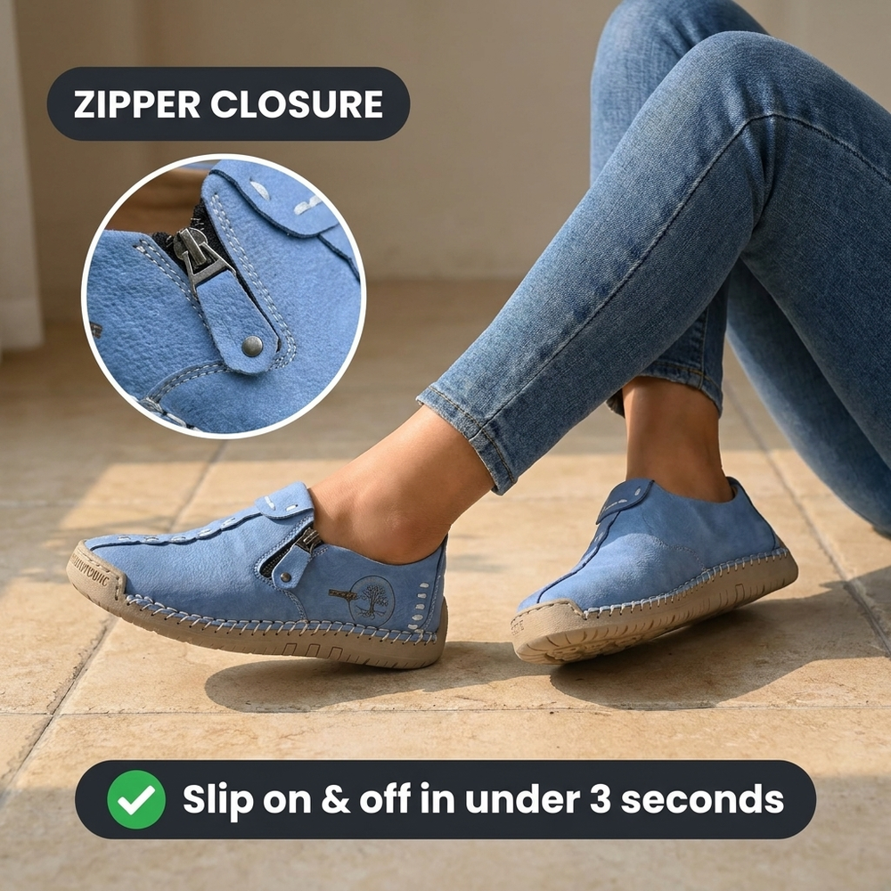 Hand-Stitched Side-Zip Slip-On Loafers