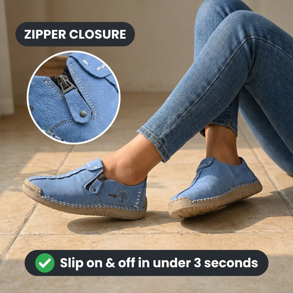 Hand-Stitched Side-Zip Slip-On Loafers