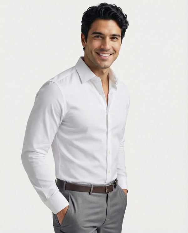 Men's Wrinkle-Resistant Stretch Dress Shirt