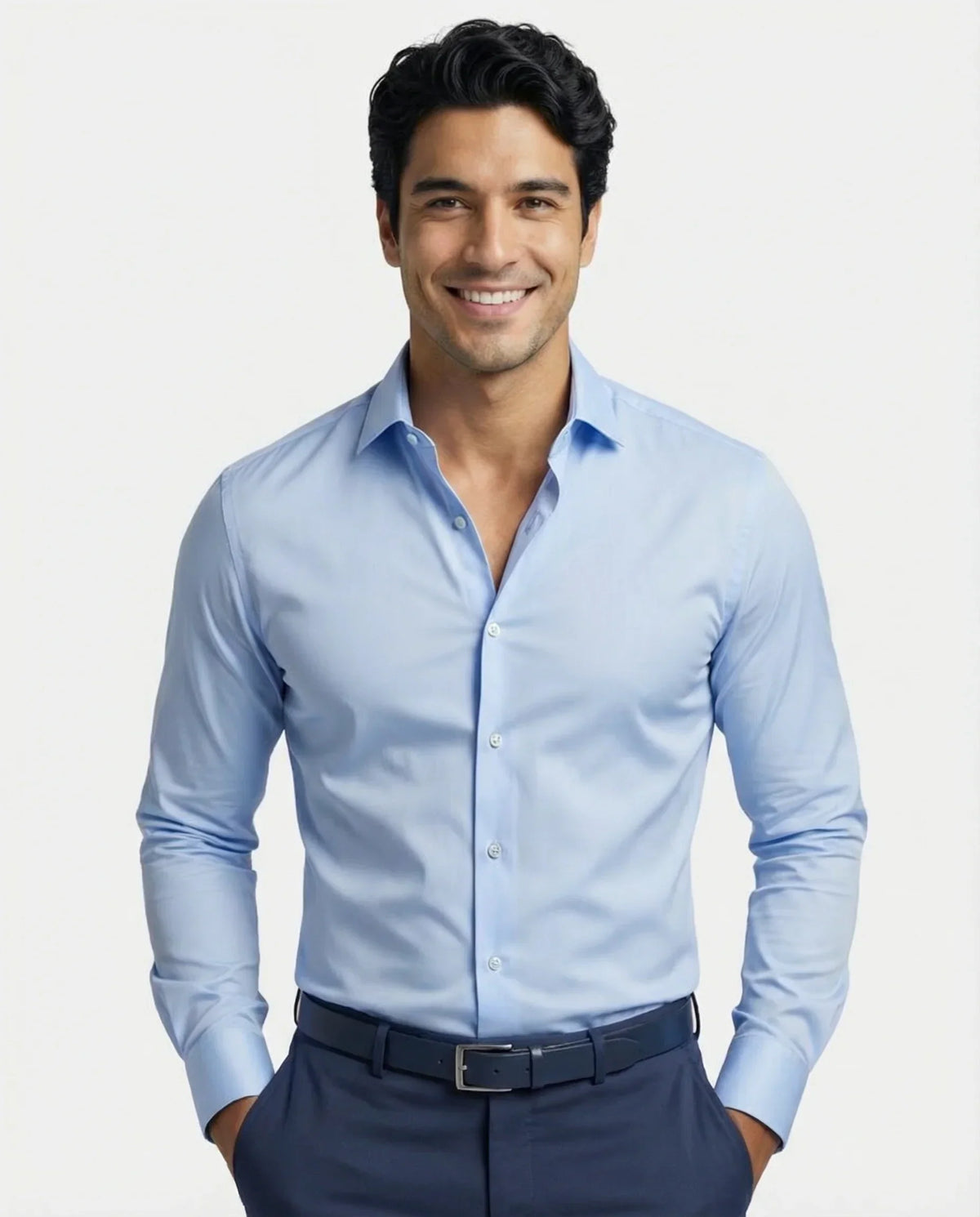 Men's Wrinkle-Resistant Stretch Dress Shirt