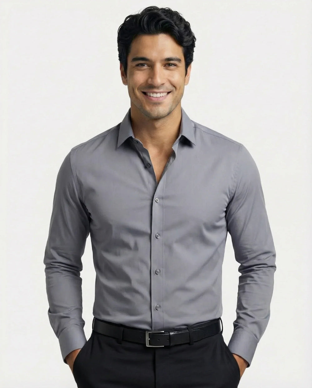 Men's Wrinkle-Resistant Stretch Dress Shirt