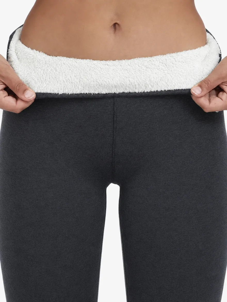 Sherpa-Lined High-Waist Sculpting Leggings