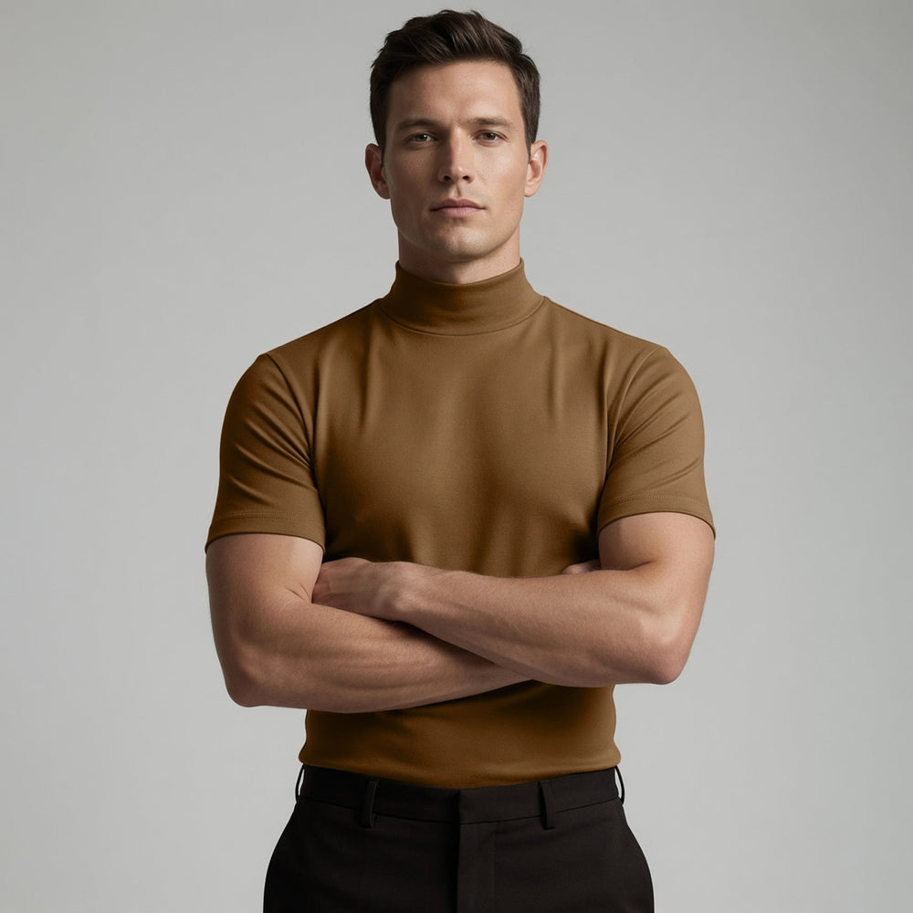Men's Mock Neck T-Shirt