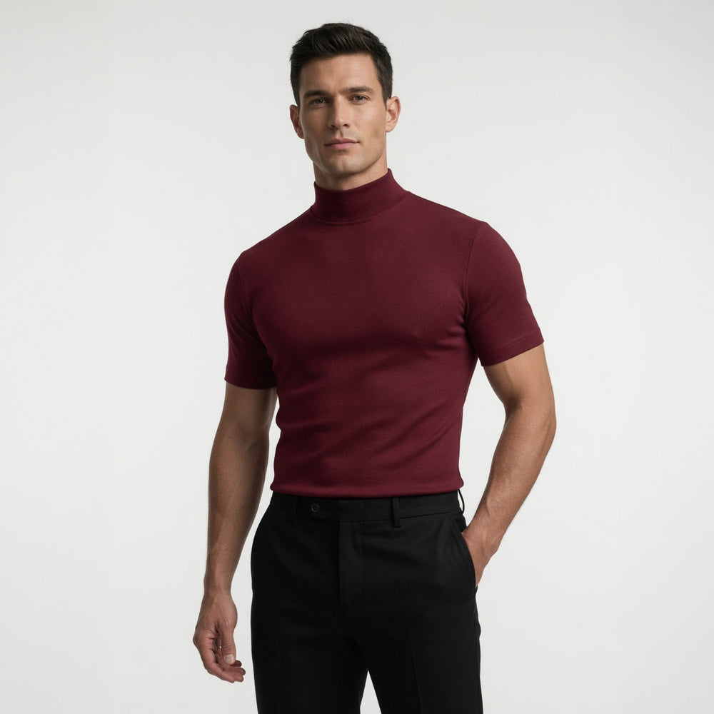 Men's Mock Neck T-Shirt