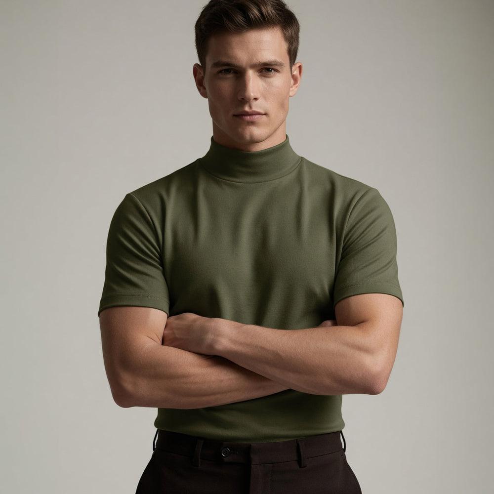Men's Mock Neck T-Shirt