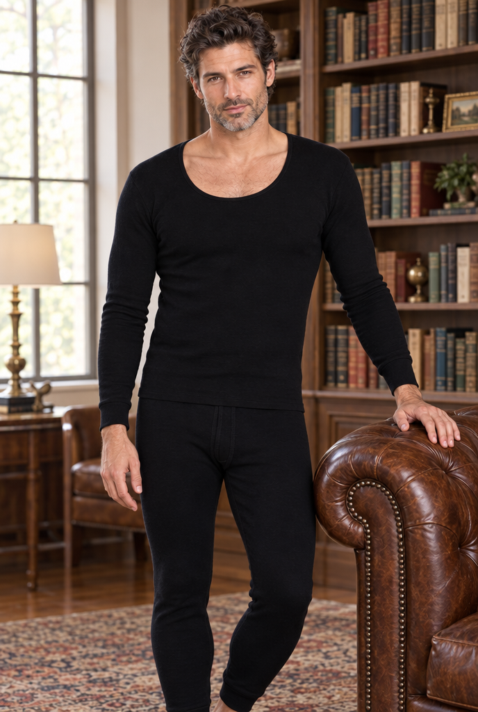 Ensemble thermique doublé polaire — Noir — en situation