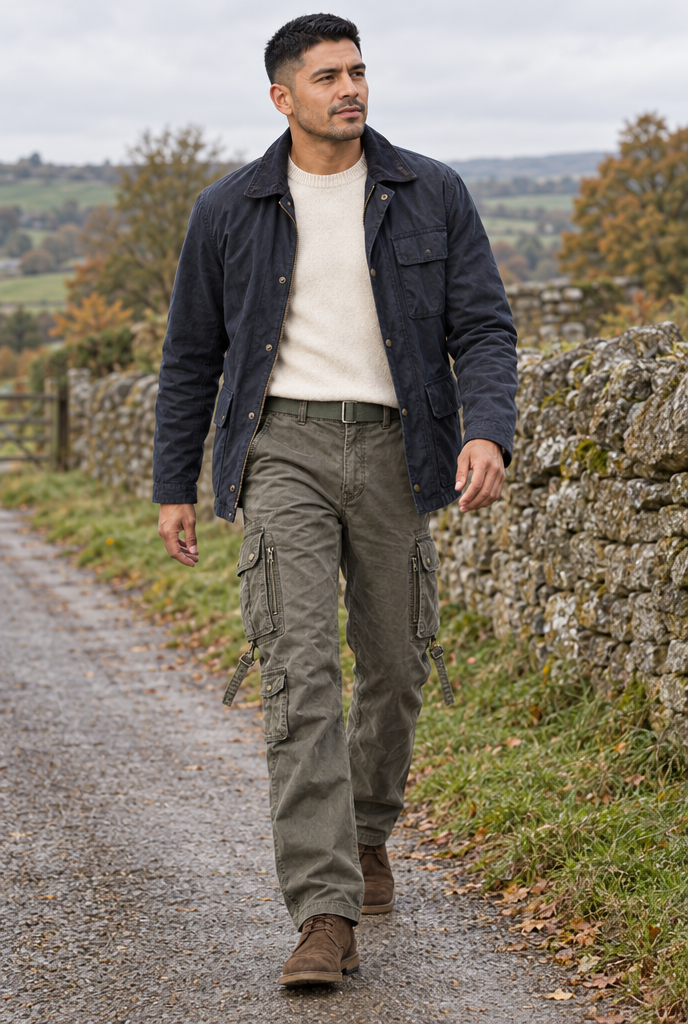 Olive Drab cargo pants, lifestyle