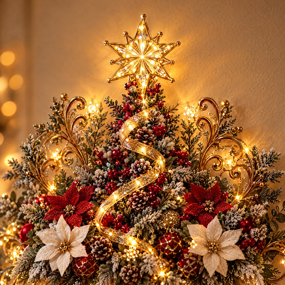 Illuminated Christmas Village Wall Hanging