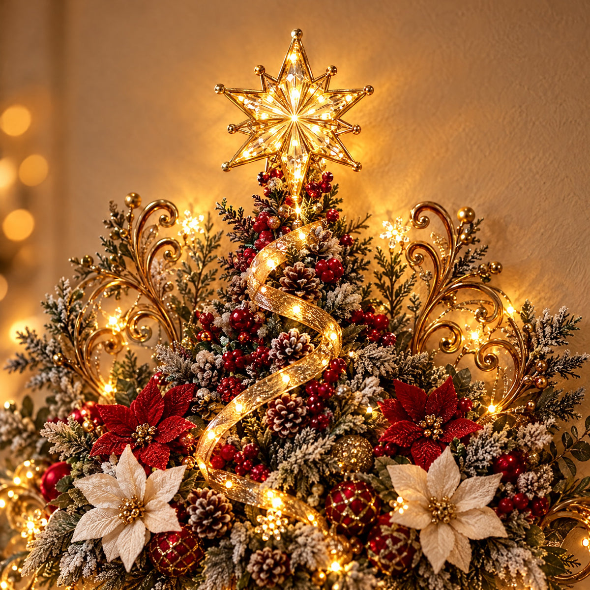 Illuminated Christmas Village Wall Hanging