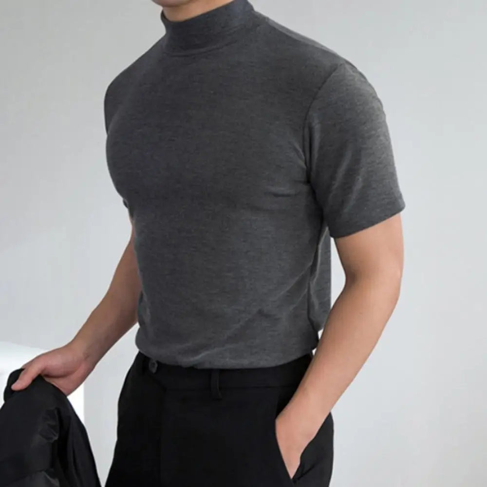 Men's Mock Neck T-Shirt