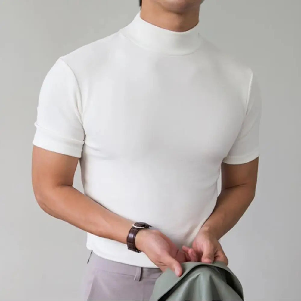 Men's Mock Neck T-Shirt